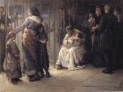 Frank Holl Newgate-Committed for trial oil on canvas